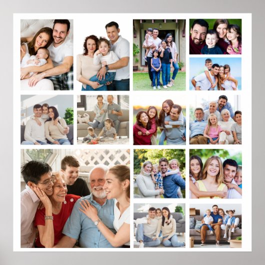 独自の14フォトコラージポスターの作成 ポスター (正面)