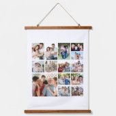 独自の14フォトコラージポスターの作成 吊り下げ型タペストリー (正面)