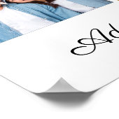 独自の14フォトコラージュを作成するあいさつ文を追加 ポスター (角)