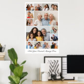独自の14フォトコラージュを作成するあいさつ文を追加 ポスター (ホームオフィス)