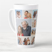 独自の14フォトコラージュを作成 カフェラテマグ (左アングル)