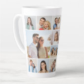 独自の14フォトコラージュを作成 カフェラテマグ (左アングル)