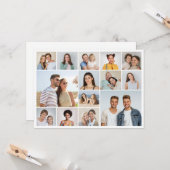 独自の14フォトコラージュを作成 カード (正面/裏面インサイチュ)