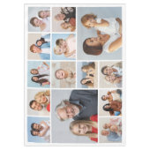 独自の14フォトコラージュを作成 テーブルクロス (正面)