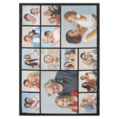 独自の14フォトコラージュを作成 テーブルクロス (正面)