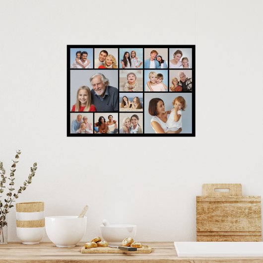 独自の14フォトコラージュを作成 ポスター (キッチン)