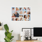 独自の14フォトコラージュを作成 ポスター (ホームオフィス)