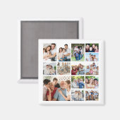 独自の14フォトコラージュを作成 マグネット (正面/裏面)