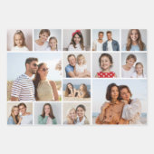 独自の14フォトコラージュを作成 ラッピングペーパーシート (正面2)
