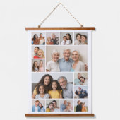 独自の14フォトコラージュを作成 吊り下げ型タペストリー (正面)