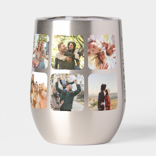 独自の14フォトパーソナライズされたコラージュを作成 (背面)