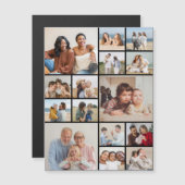 独自の15フォトコラージュ磁気カードの作成 (正面/裏面)