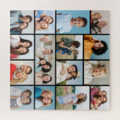 独自の15フォトコラージュ磁気カードの作成 ジグソーパズル (横)