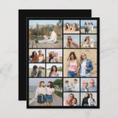 独自の15フォトコラージュ紙シート/カードの作成 (正面/裏面)