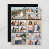 独自の15フォトコラージュ紙シート/フライヤーの作成 (正面/裏面)