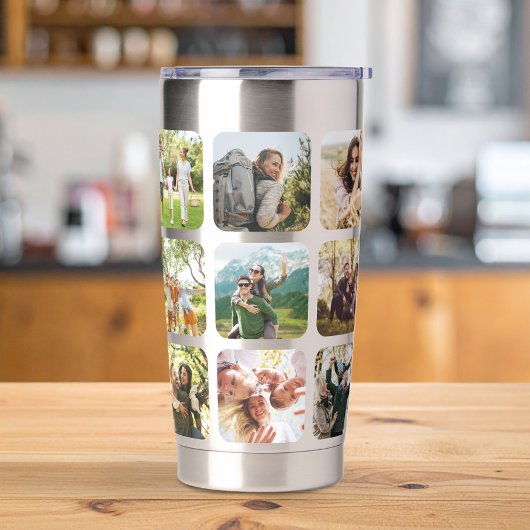 独自の15フォトパーソナライズされたコラージュを作成 保温保冷タンブラー