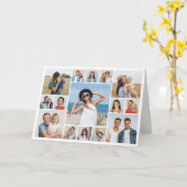 独自の15枚のフォトコラージグリーティングを作成する カード (黄色い花)