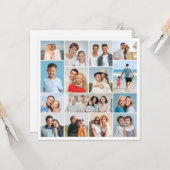 独自の15枚のフォトコラージグリーティングを作成する カード (正面/裏面インサイチュ)