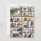 独自の15枚のフォトコラージグリーティングカードを作成する (正面)