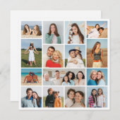 独自の15枚のフォトコラージグリーティングカードを作成する (正面/裏面)