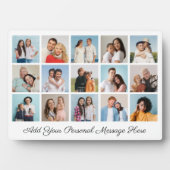 独自の15枚のフォトコラージュを作成する挨拶を追加する フォトプラーク (正面)