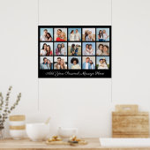 独自の15枚のフォトコラージュを作成する挨拶を追加する ポスター (キッチン)