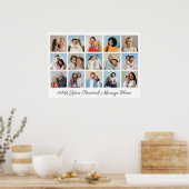 独自の15枚のフォトコラージュを作成する挨拶を追加する ポスター (キッチン)