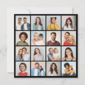 独自の16フォトコラージュのグリーティングカードを作成する (正面)