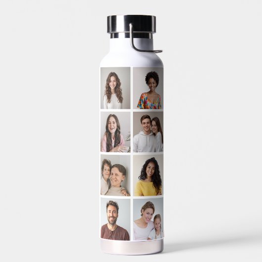 独自の16フォトコラージュを作成 ウォーターボトル (左面)