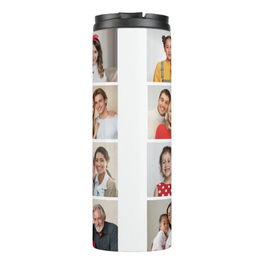 独自の16フォトコラージュを作成 タンブラー (裏面)