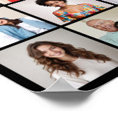 独自の16フォトコラージュを作成 ポスター (角)