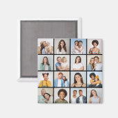 独自の16フォトコラージュを作成 マグネット (正面/裏面)