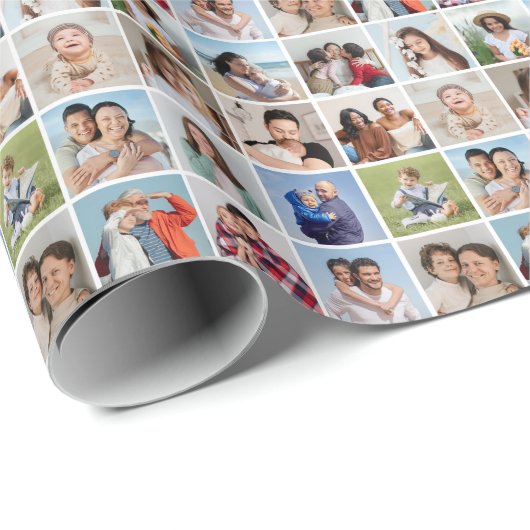 独自の16フォトコラージュを作成 ラッピングペーパー (ロールコーナー)