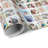 独自の16フォトコラージュを作成 ラッピングペーパー (ロールコーナー)