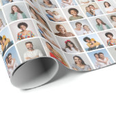 独自の16フォトコラージュを作成 ラッピングペーパー (ロールコーナー)