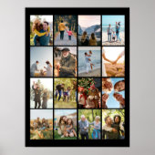 独自の16フォトパーソナライズされたコラージュを作成 ポスター (正面)