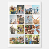 独自の16フォトパーソナライズされたコラージュを作成 マグネット (正面)