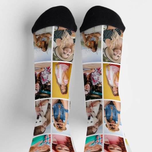 独自の16フォト写真の作成カスタム ソックス