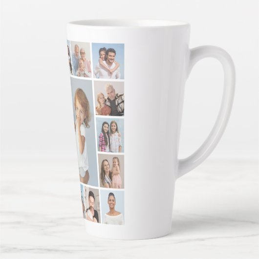 独自の17フォトコラージュを作成 カフェラテマグ (右)