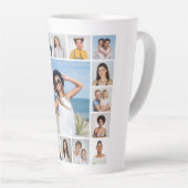 独自の17フォトコラージュを作成 カフェラテマグ (右アングル)