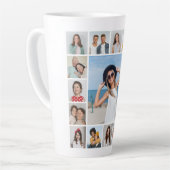 独自の17フォトコラージュを作成 カフェラテマグ (左アングル)