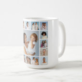 独自の17フォトコラージュを作成 コーヒーマグカップ (正面右)