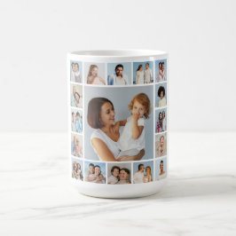 独自の17フォトコラージュを作成 コーヒーマグカップ