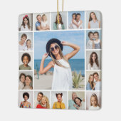 独自の17フォトコラージュを作成 セラミックオーナメント (左)