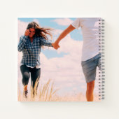 独自の17フォトコラージュ、モノグラムと引用文を作成 ノートブック (裏面)