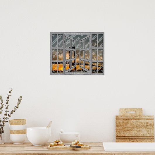 独自の18ウィンドウポスターを作成する ポスター (キッチン)