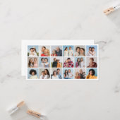 独自の18フォトコラージュの挨拶を作成する カード (正面/裏面インサイチュ)