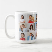 独自の18フォトコラージュを作成 コーヒーマグカップ (左)