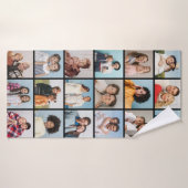 独自の18フォトコラージュを作成 バスタオル (バスタオル)