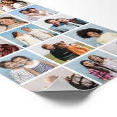 独自の18フォトコラージュを作成 ポスター (角)
